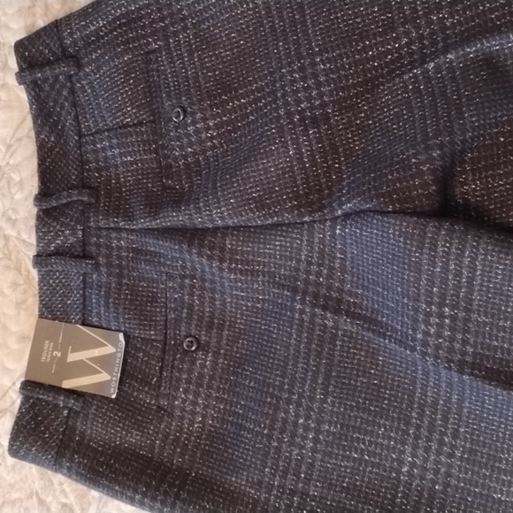 Worthington Woman's Blue/Black High Rise Trousers, Size: 2, NWT - Picture 10 of 11